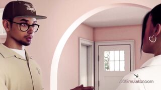 Special Service: Perv Mistress Diana and the Lucky Delivery Guy(HQ 3D Gameplay)