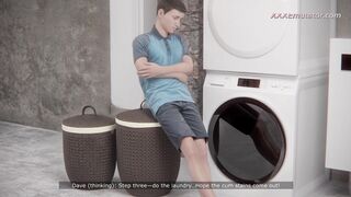 Slutty Stepmom Cheats on Her Husband with Virgin Stepson in the Bathroom (3D SexGame)