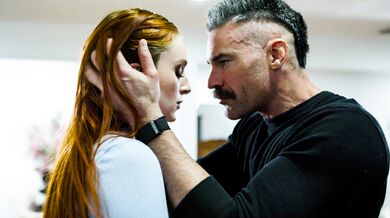 Guy seduces his stepsons redhead teen gf and fucks her pussy