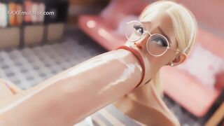Hardcore Deepthroat for Skinny Blonde Girlfriend (3D Futa Anime) Exclusive
