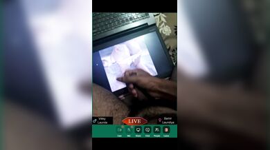 Security guard Billa cums while looking at Samir’s upskirt