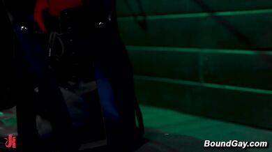 Buck in sensual cage ordeal BDSM