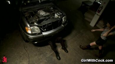 Sexy Shemale Dina Ass Fuck Office