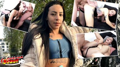 GERMAN SCOUT – Fat Cock Anal Sex at Pick Up Casting for Skinny Latina Giih Spanic