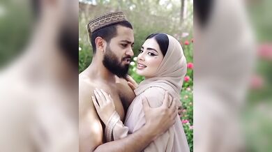 Beautiful Hijabi Arab Girl with Abdur Rahman