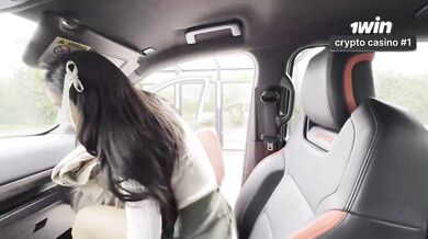 Horny coll super-bitch sucks off strngr four ride. Lana Myers. Hottest XXX.