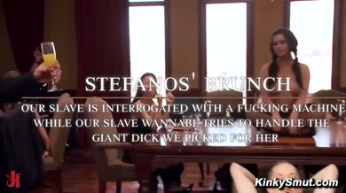 Two Brunettes One Big Dick Brunch Time