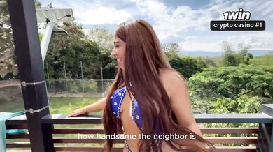 Amateur Latina with giant knockers rides her stepbrother’s phat cock!