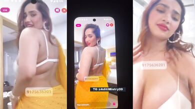 Aditi Mistry New Exclusive Live Show Nude Showing Big Boobs Tg @AditiMistry09