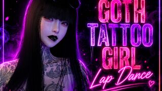 Goth Tattoo Girl Lap Dance POV