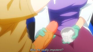 Busty MILF doctor helps shy boy give his first cum sample (EXCLUSIVE)