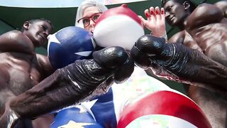 Behind the Scene Chubby BBW Mature gets Massive BBC Double Penetration (Exclusive 3D)