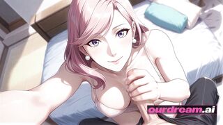 Ourdream | Insatiable Anime Pink-Haired Babe’s Bedroom Creampie