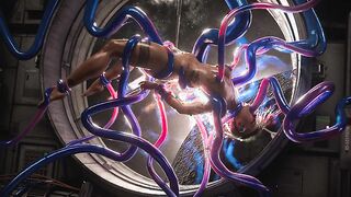 Judy Alvarez Trapped by a Terrifying Space Tenta (3D Animation)