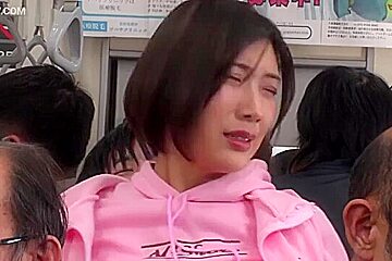 Tall Woman Repeatedly Climaxed by Mischievous Boys on a Crowded Train. Asian Erotic Video. x1x6AF705171E37F880AB